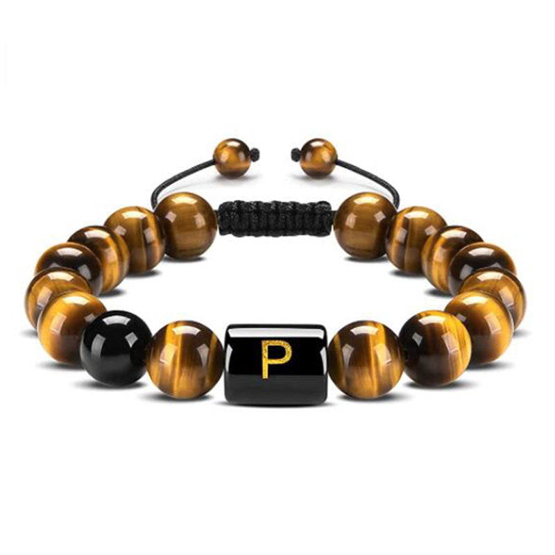 Natural Tiger Eye Stone Agate Bead Bracelet – view 9