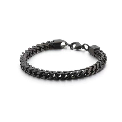 Thick Hemp Flower Chain Bracelet – 18K Gold Titanium Steel – view 8