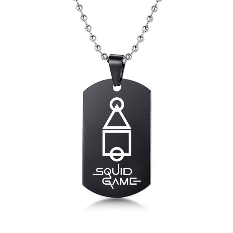Squid Game Symbol Dog Tag Necklace – view 21