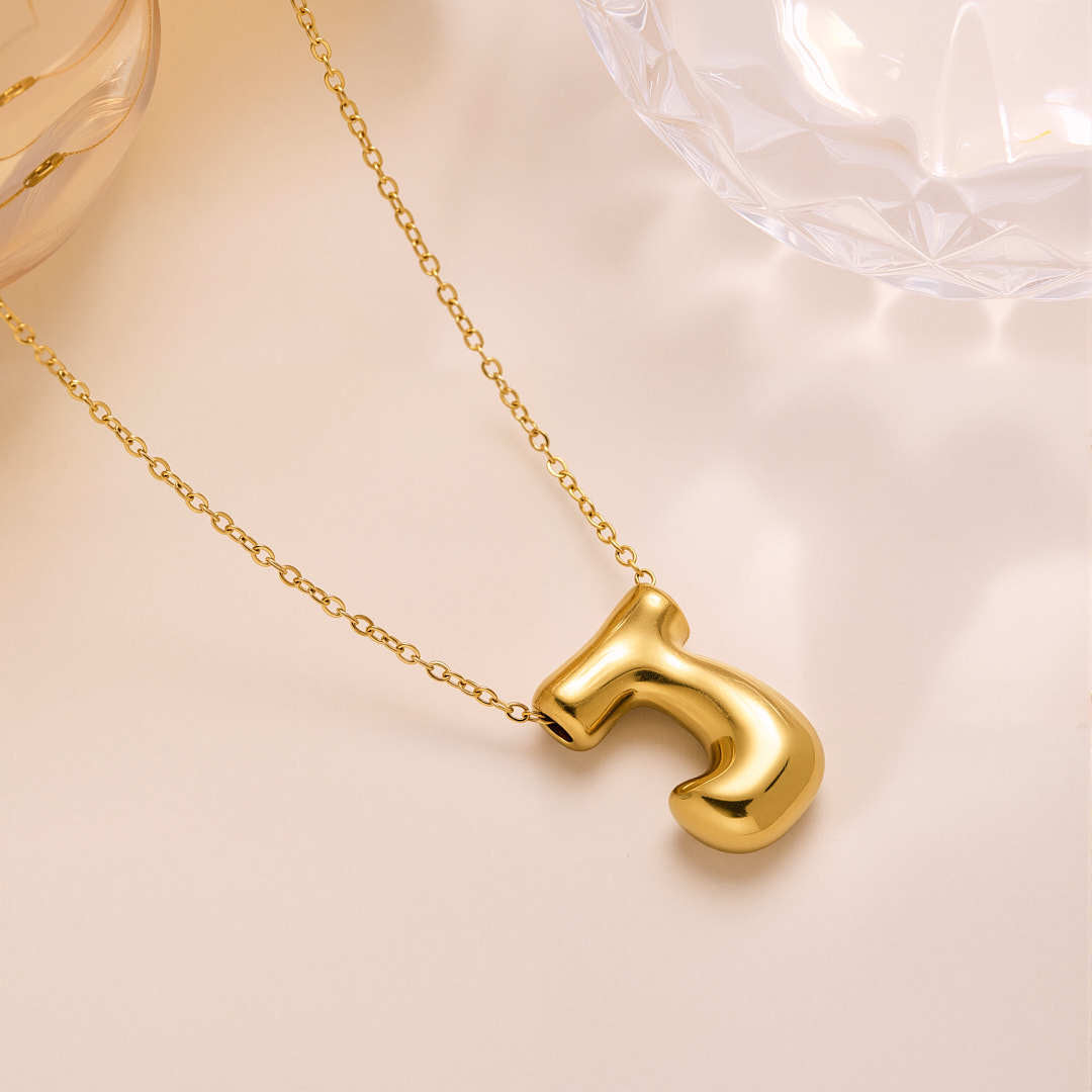 New Titanium Steel 18K Gold-Plated 26-Letter Necklace For Women – view 23