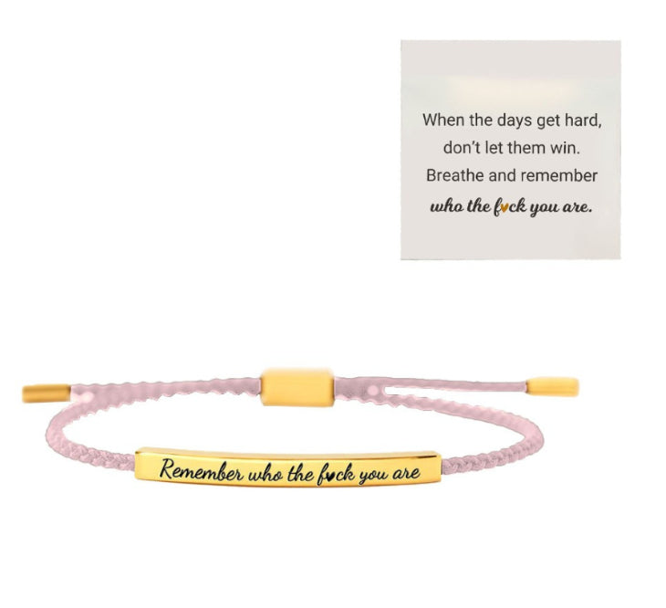 Stainless Steel Woven Engraved Bracelet – view 15