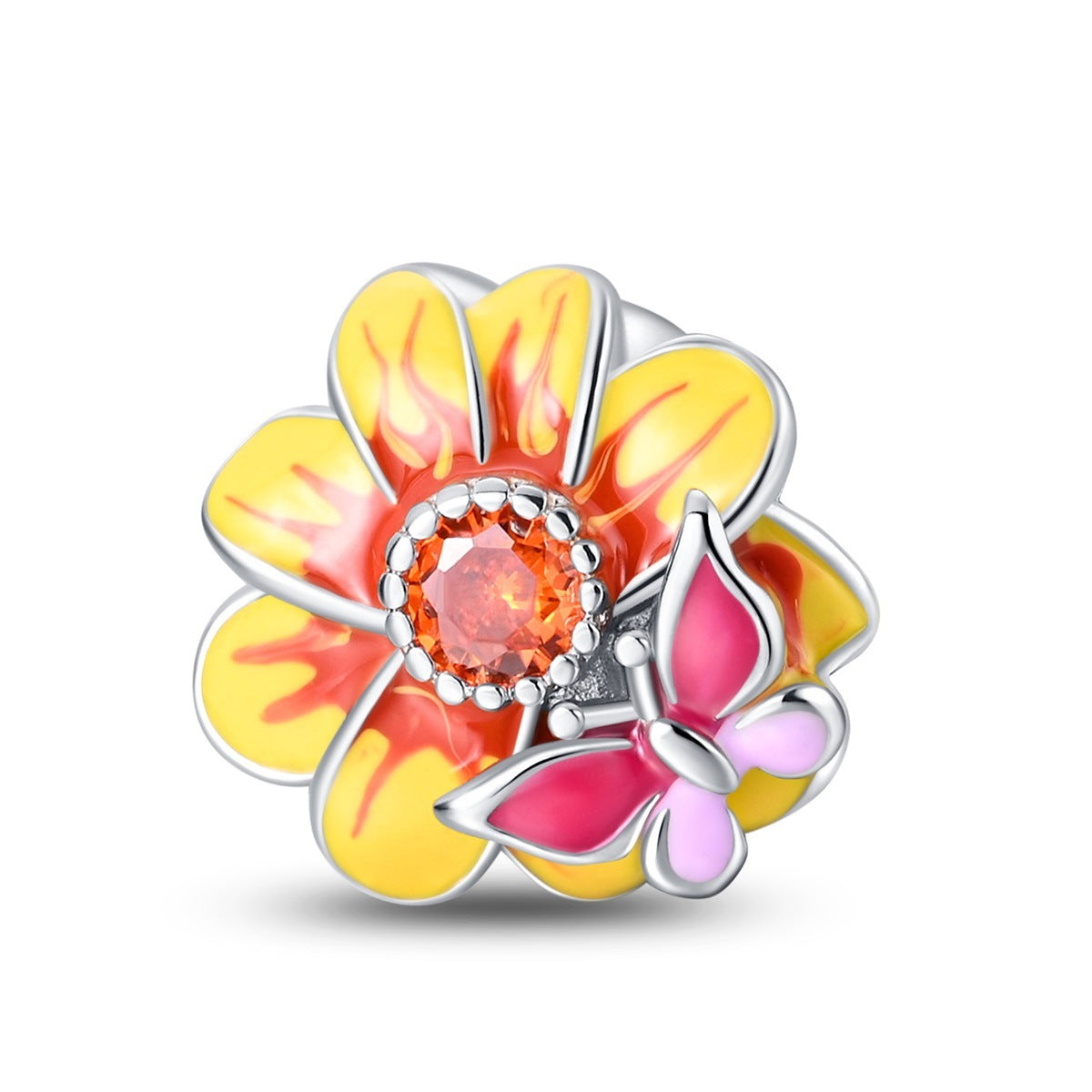 Sunflower-shaped Copper Bead Pendant Bracelet Accessory – view 17