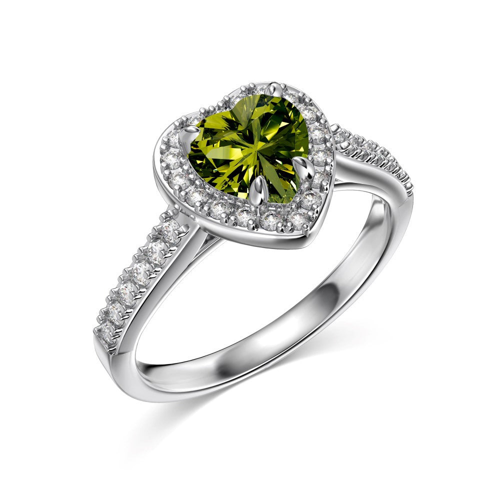 12 Zodiac Colorful Zircon Silver Ring For Women – view 12