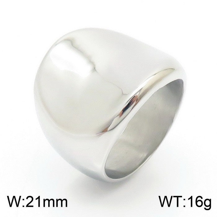 Exaggerated 18k Gold-plated Titanium Steel Ring For Men And Women – view 10