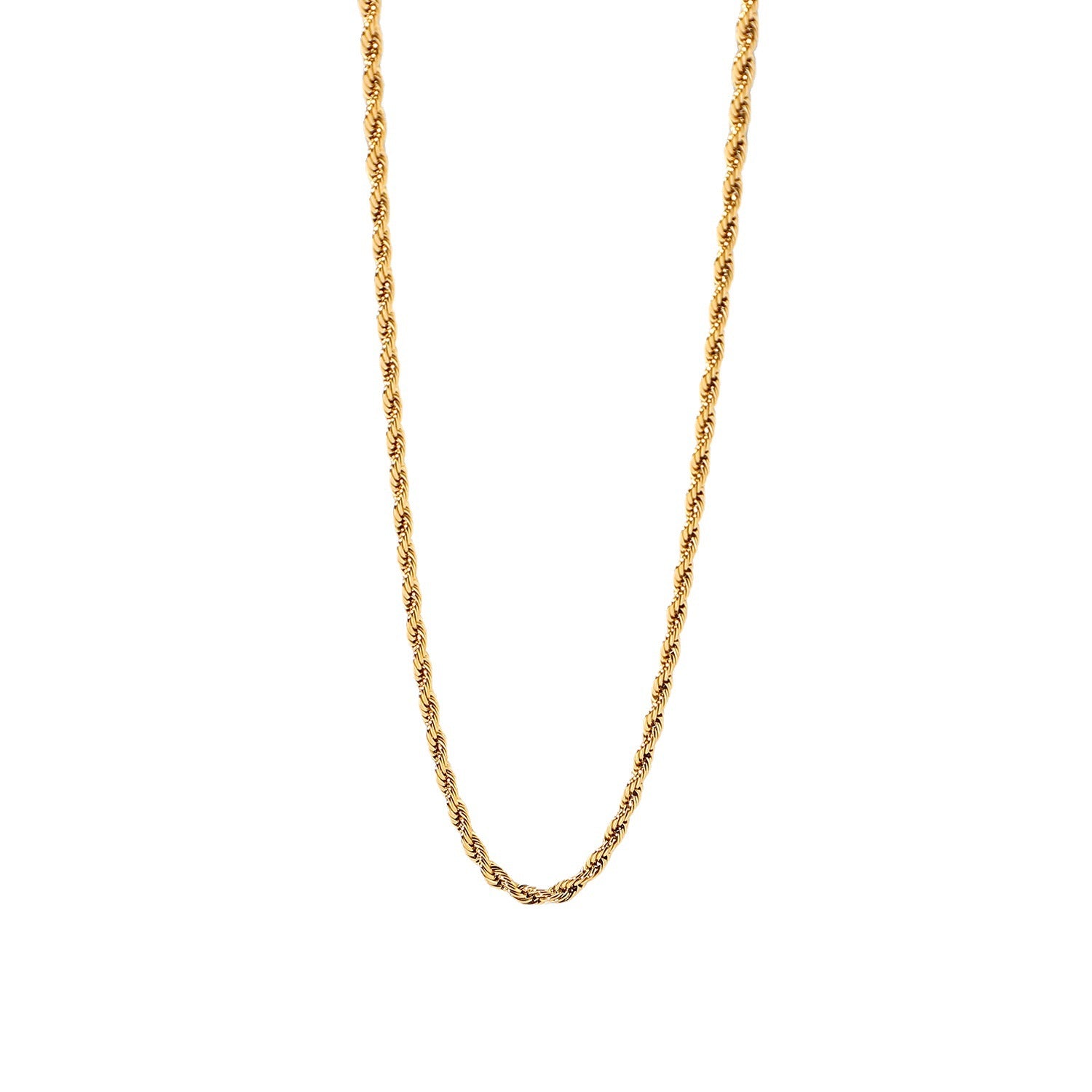 Calle Rope Chain Gold Necklace – view 2