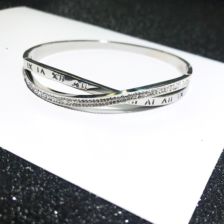 Cross Bracelet Titanium Steel 18k Gold Plated Bracelet – view 4