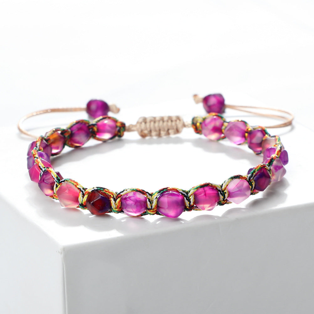Creative Spaced Diamond-Cut Braided Bracelet For Women High-End – view 4