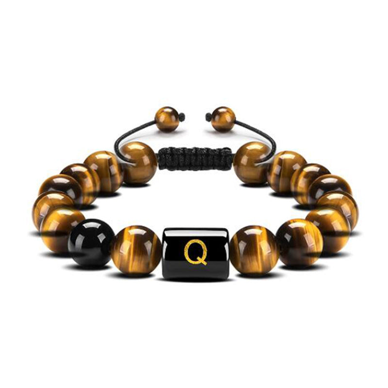 Natural Tiger Eye Stone Agate Bead Bracelet – view 8
