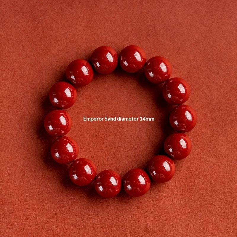 Imperial Sand Cinnabar Bracelet For Ones Zodiac Year In Red – view 14