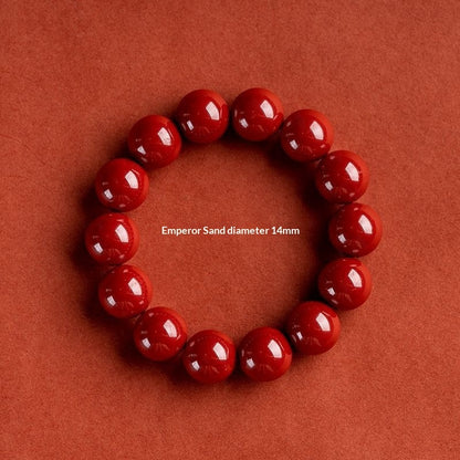 Imperial Sand Cinnabar Bracelet For Ones Zodiac Year In Red – view 14