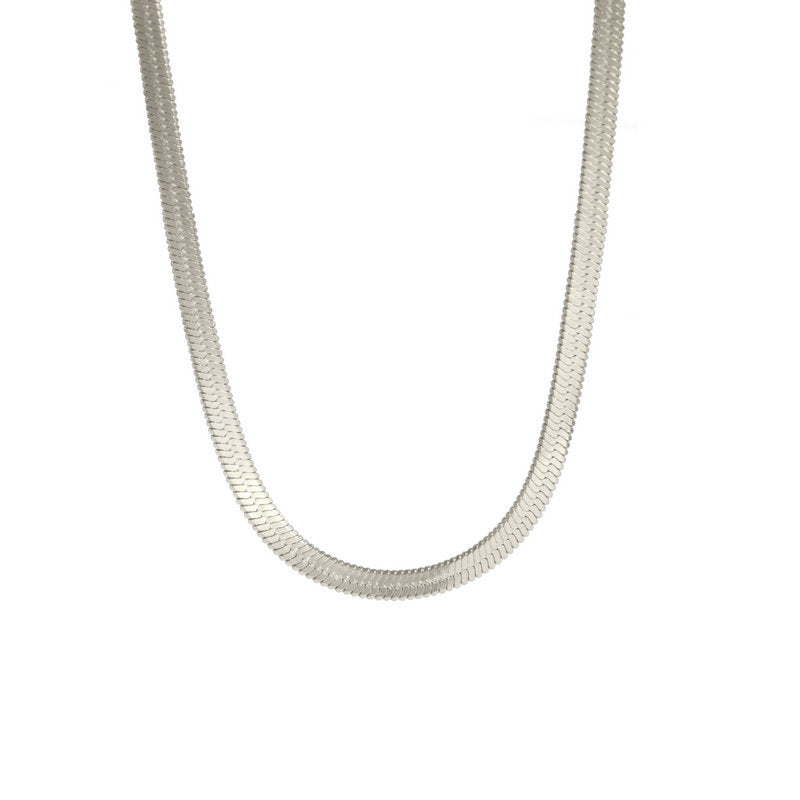 Stainless Steel Snake Chain Necklace – view 4