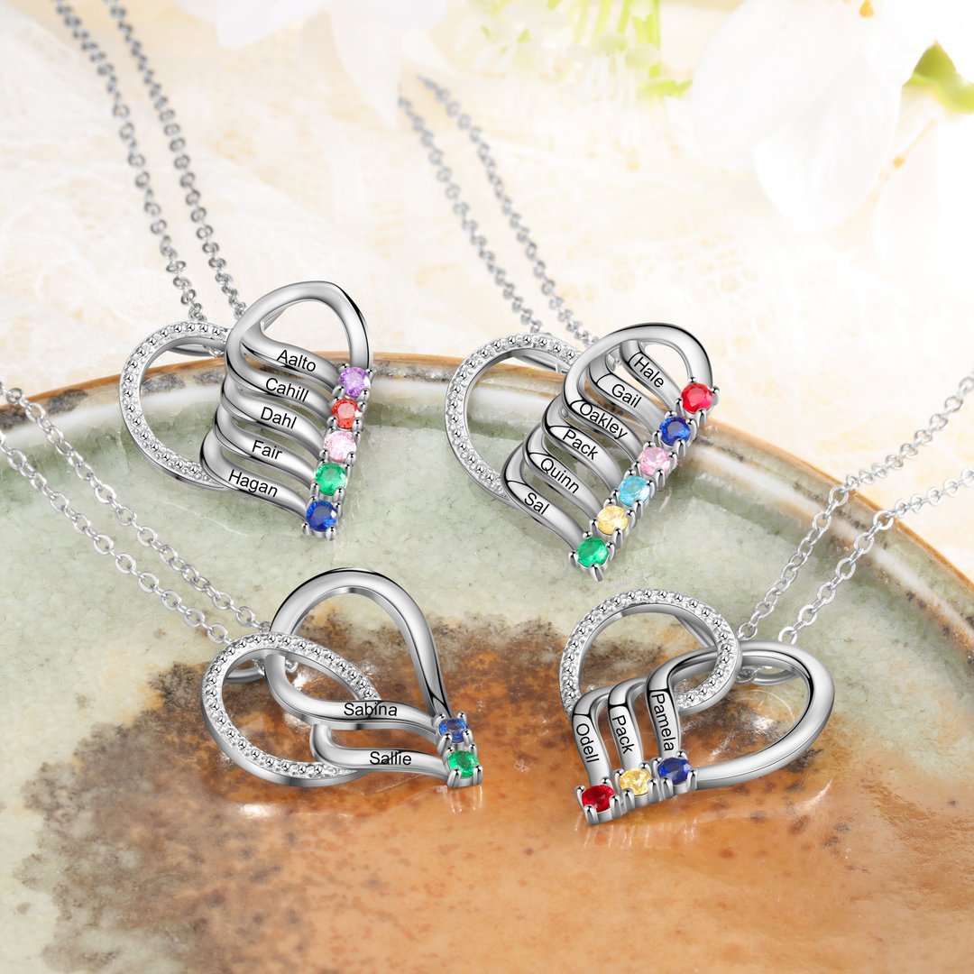Personalized Trendy Necklace With December Birthstone Name – view 3
