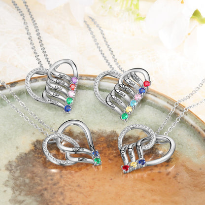 Personalized Necklace With December Birthstone Name – view 3