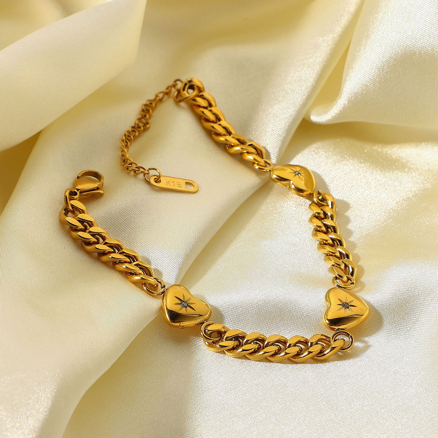 Stainless Steel Plated 18k Gold Cuban Chain Necklace – view 8