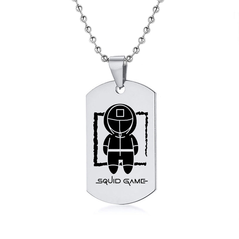 Squid Game Symbol Dog Tag Necklace – view 18