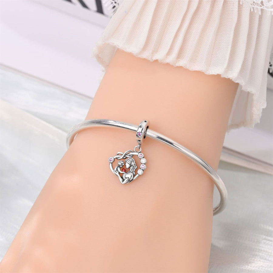 Tree Of Life DIY Beaded Bracelet Charm – Silver-Plated Copper – view 4