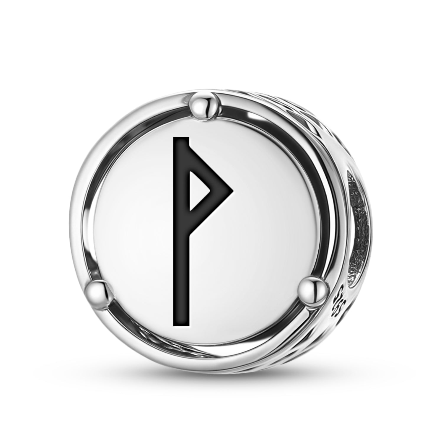 Norse Runes Wunjo Charm – 925 Sterling Silver