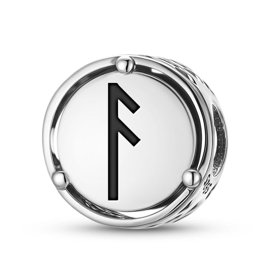 Norse Runes Ansuz Charm – 925 Sterling Silver