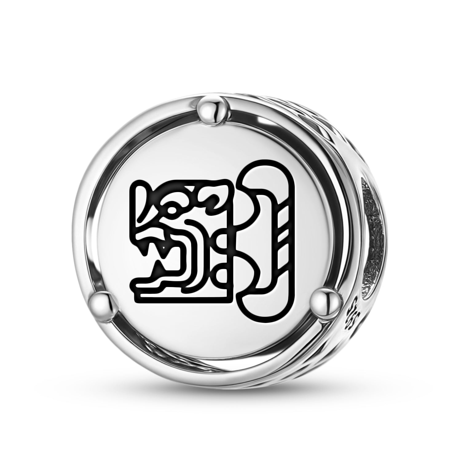 Mayan Bat House Charm – 925 Sterling Silver