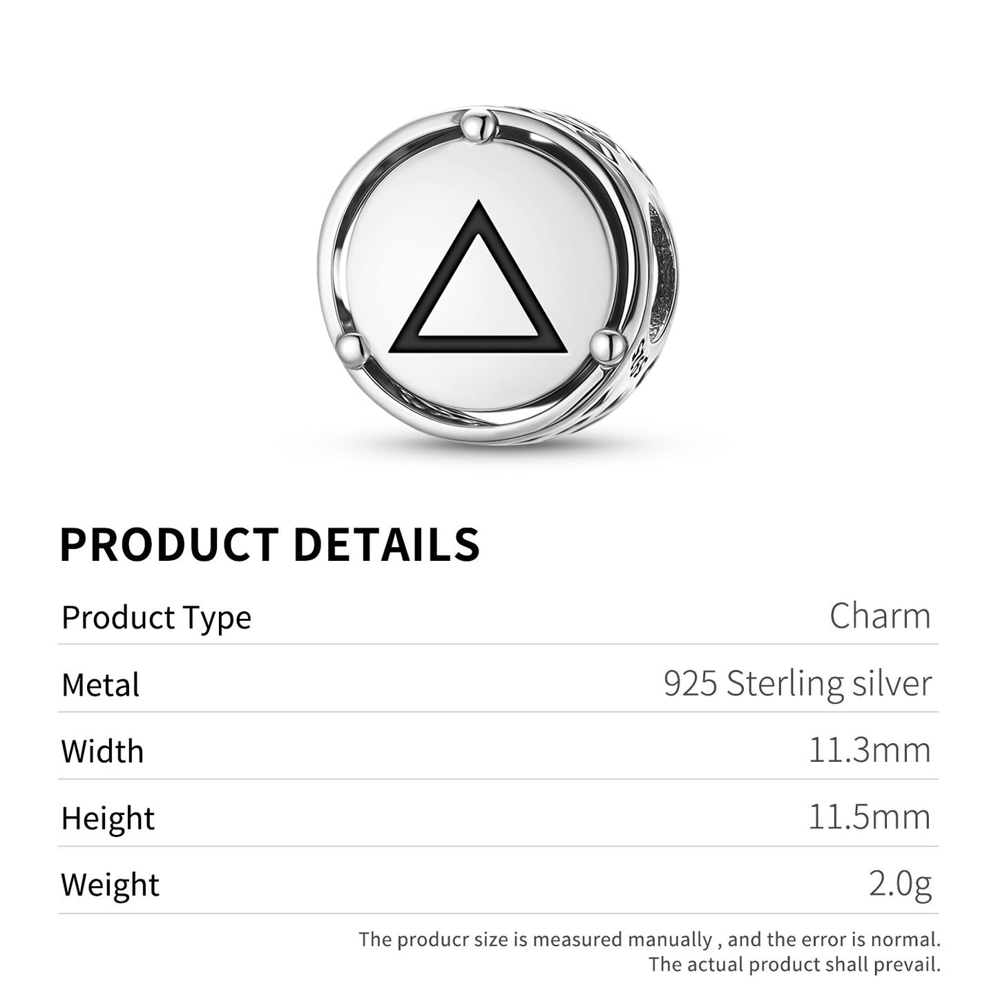 Alchemy Fire Charm – 925 Sterling Silver – view 3