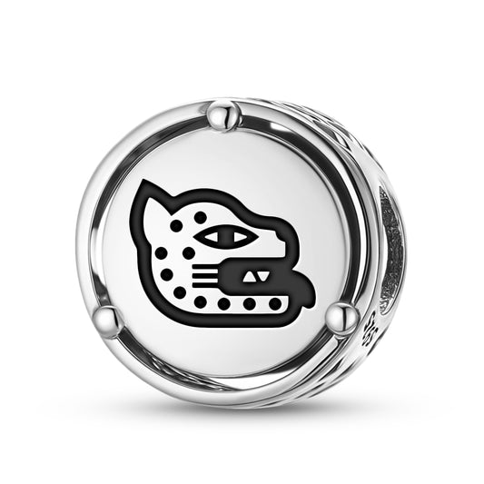 Aztec Ocelotl Charm – 925 Sterling Silver