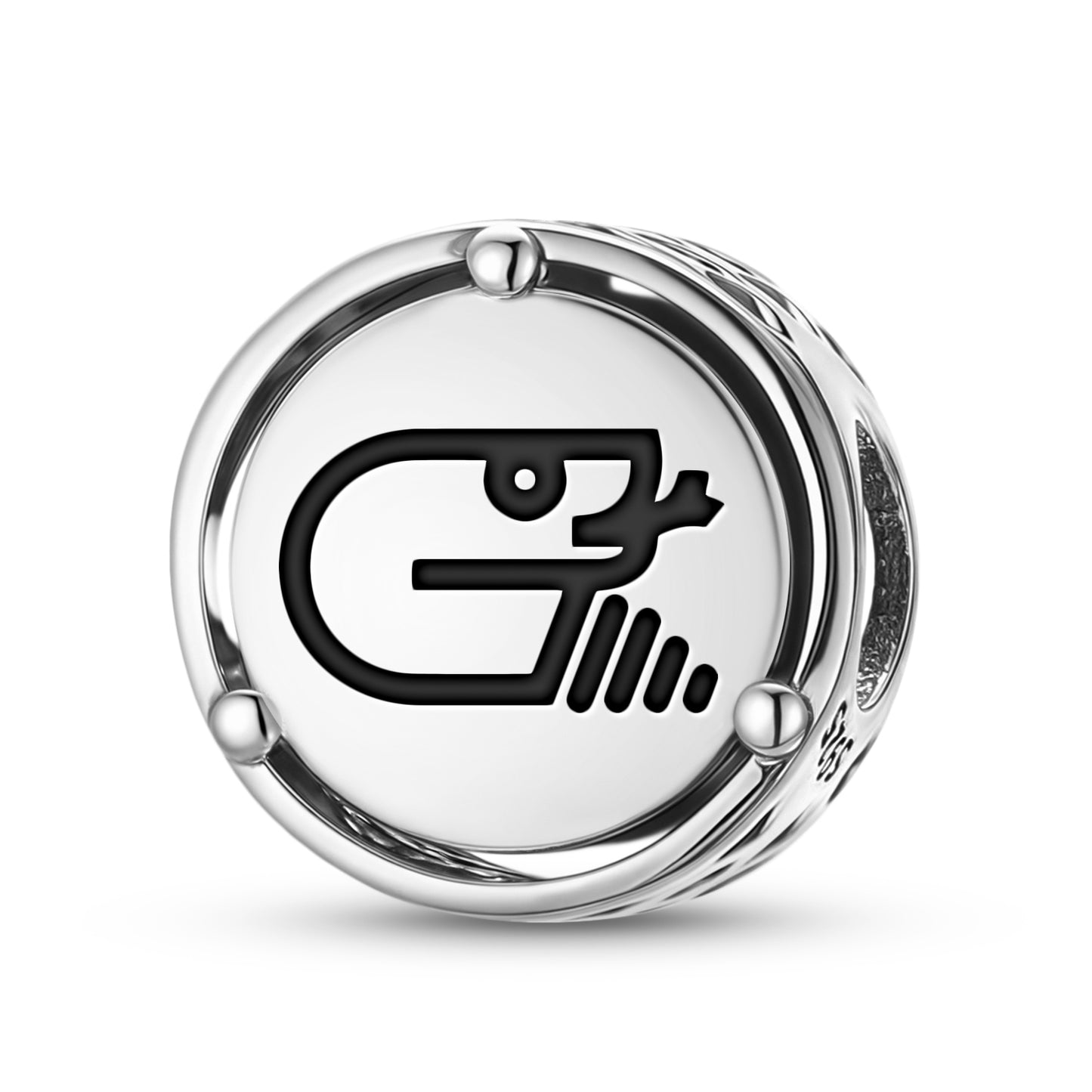 Aztec Coatl Charm – 925 Sterling Silver