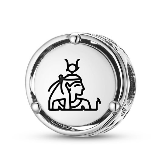 Egyptian Hathor Charm – 925 Sterling Silver