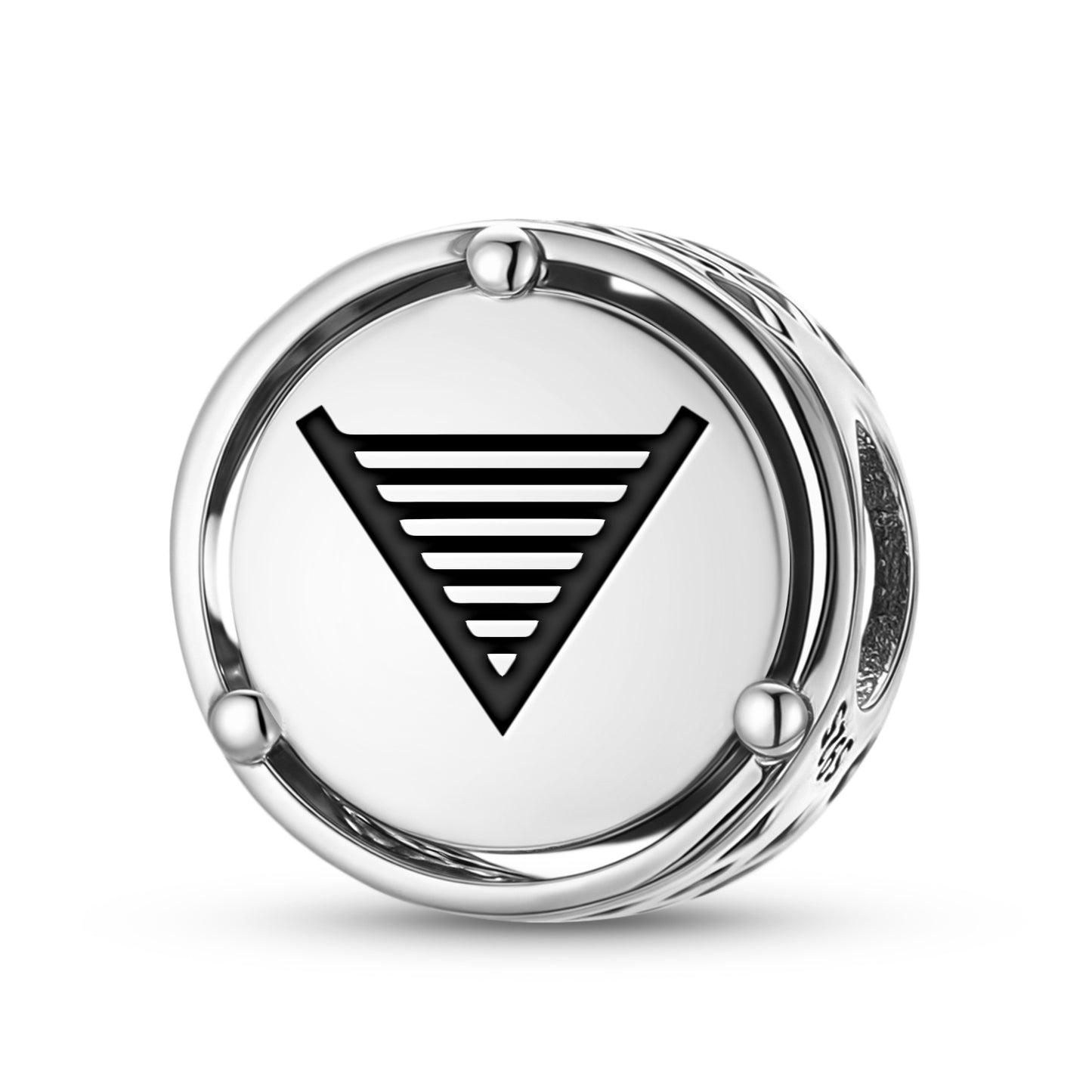 Native Rock Art Development Charm – 925 Sterling Silver