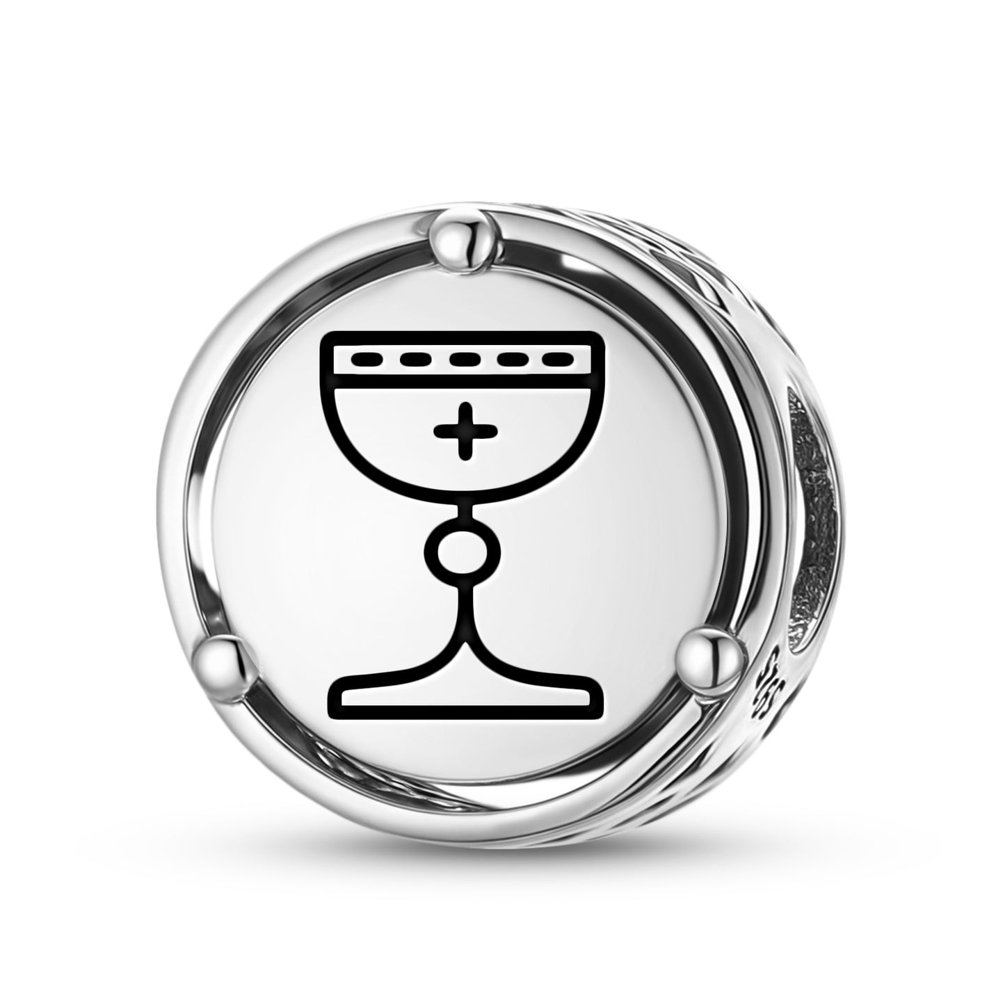 Templar Holy Grail Charm – 925 Sterling Silver