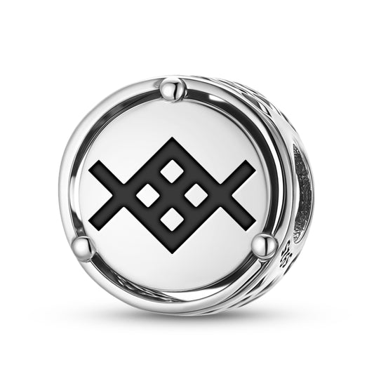 Latvian Metenis Charm – 925 Sterling Silver