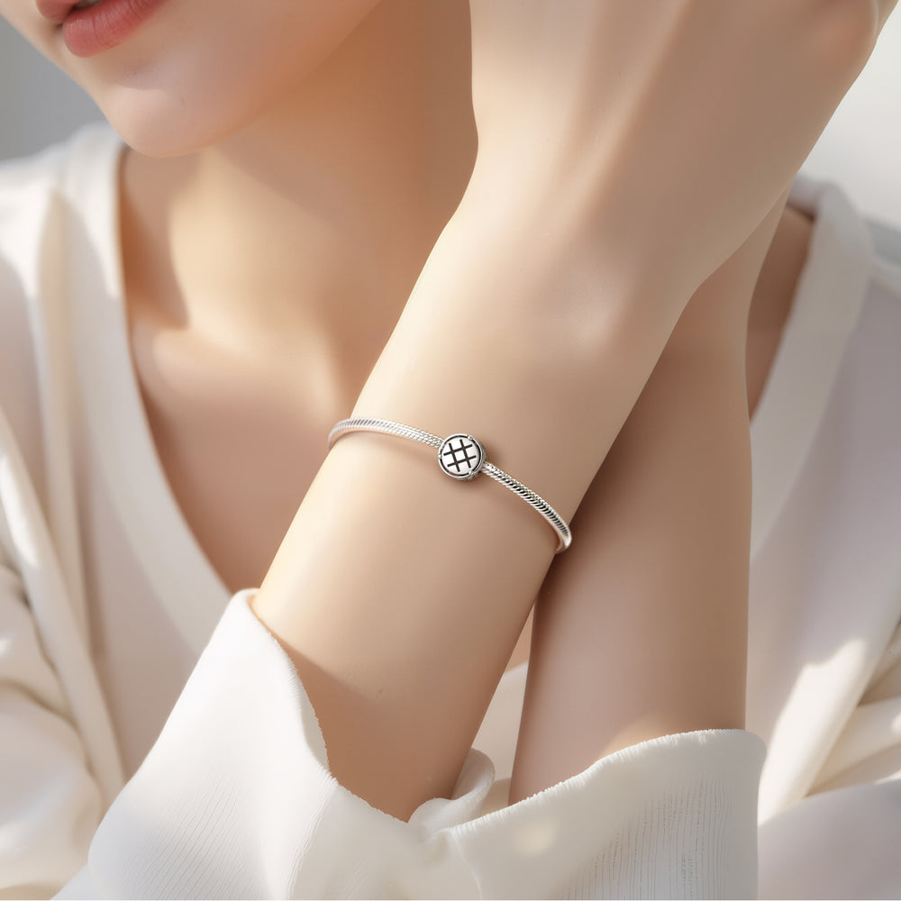 Latvian Akas Zīme Double-Cross Charm – 925 Sterling Silver – view 4