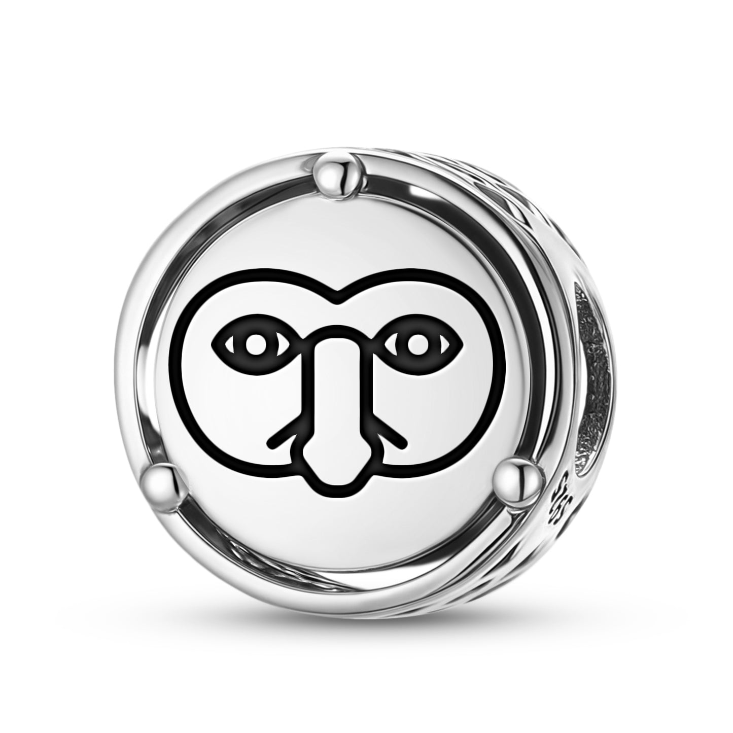 Easter Island Rapa Nui Make Make Charm – 925 Sterling Silver
