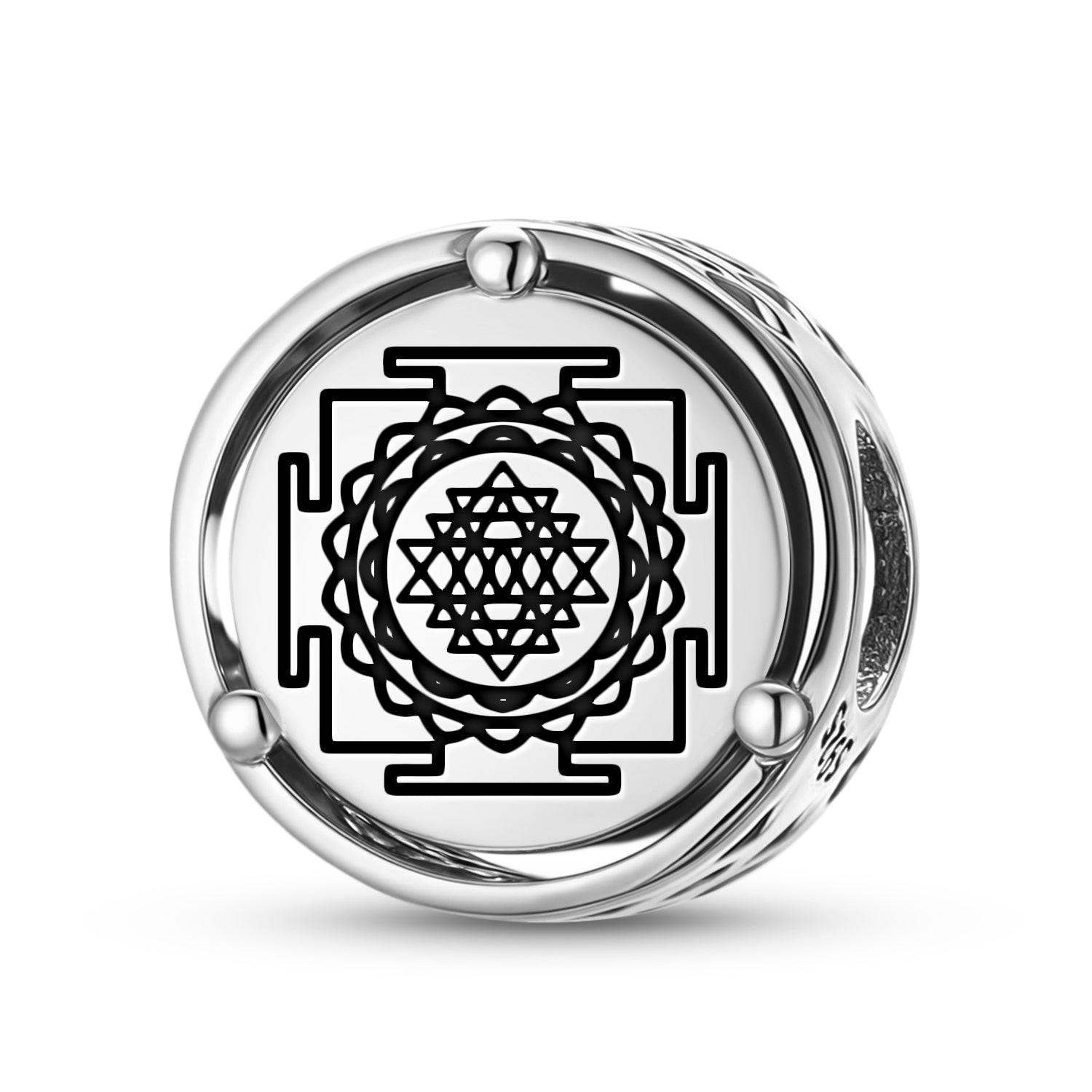 Yantra Kuber Yantra Charm – 925 Sterling Silver
