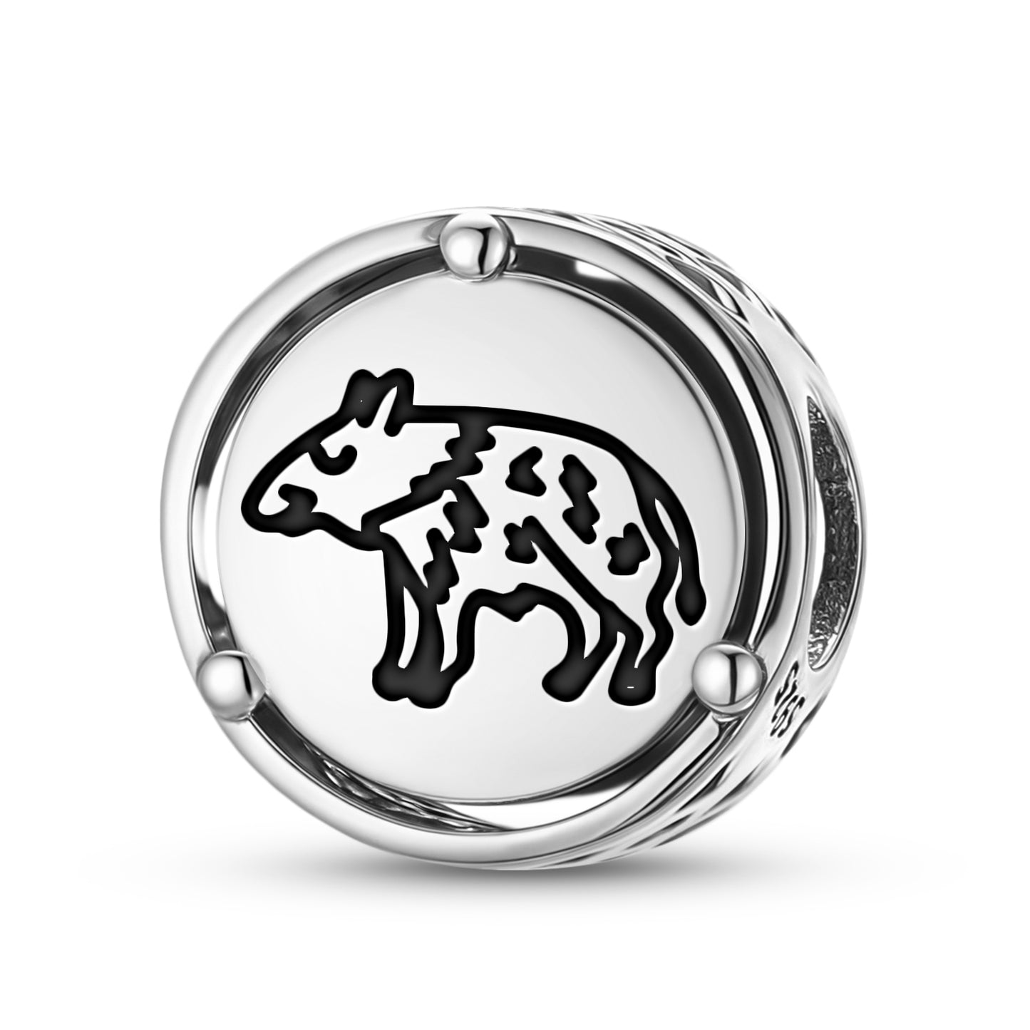 Jainism Boar Charm – 925 Sterling Silver