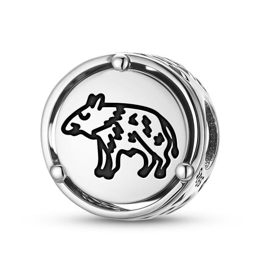 Jainism Boar Charm – 925 Sterling Silver