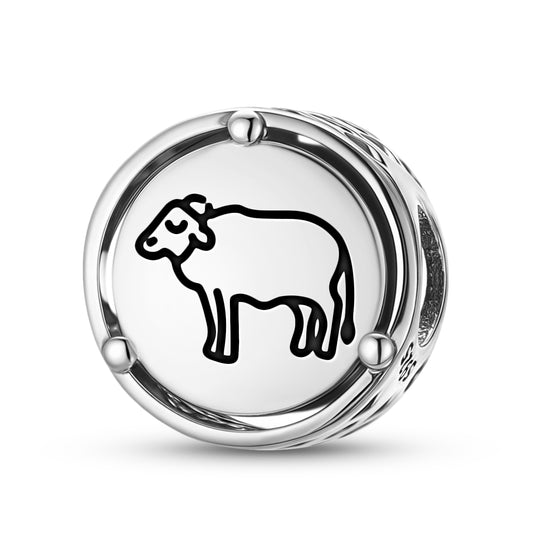 Jainism Bhaisa Buffalo Charm – 925 Sterling Silver