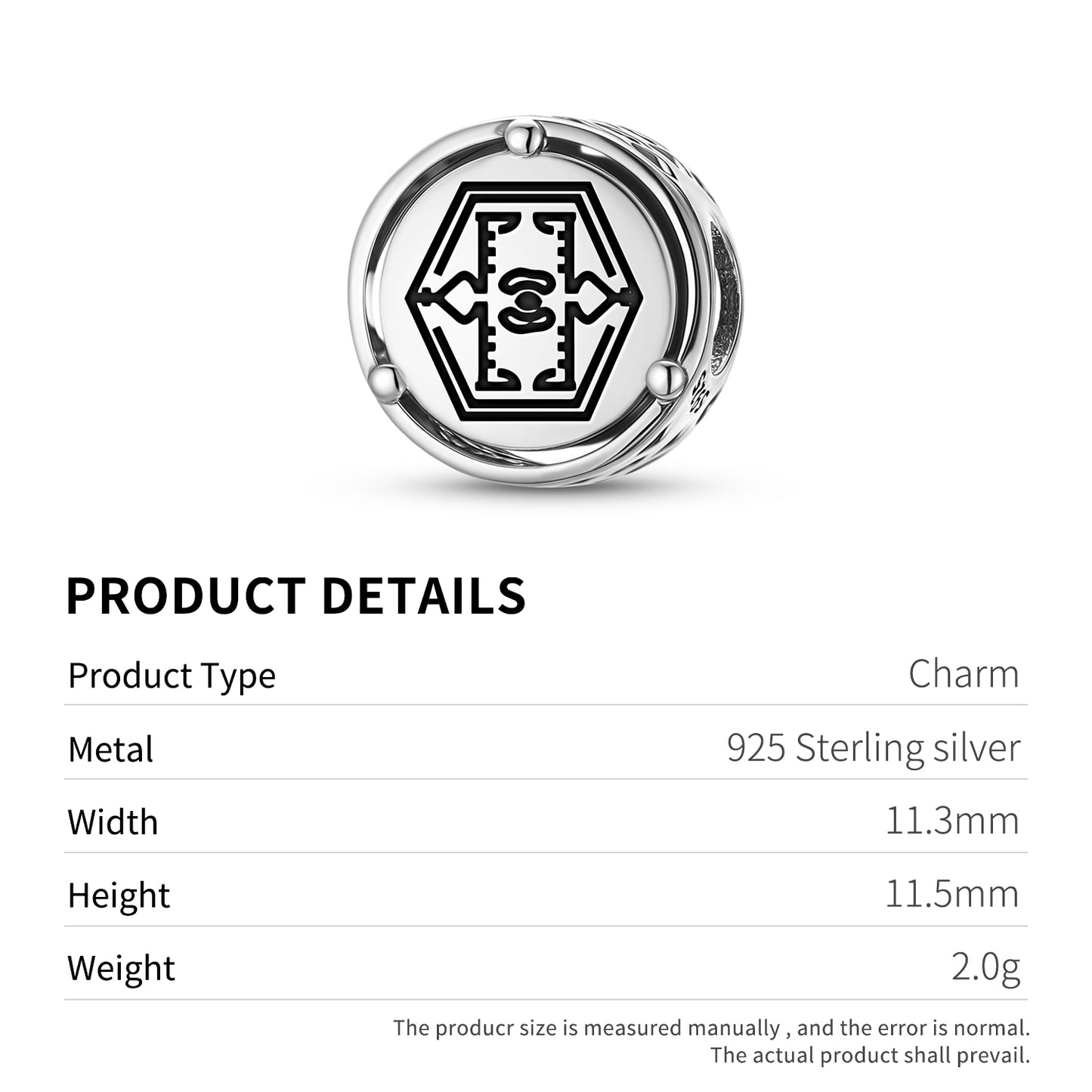 Turkish Elma Cicegi Charm – 925 Sterling Silver – view 3