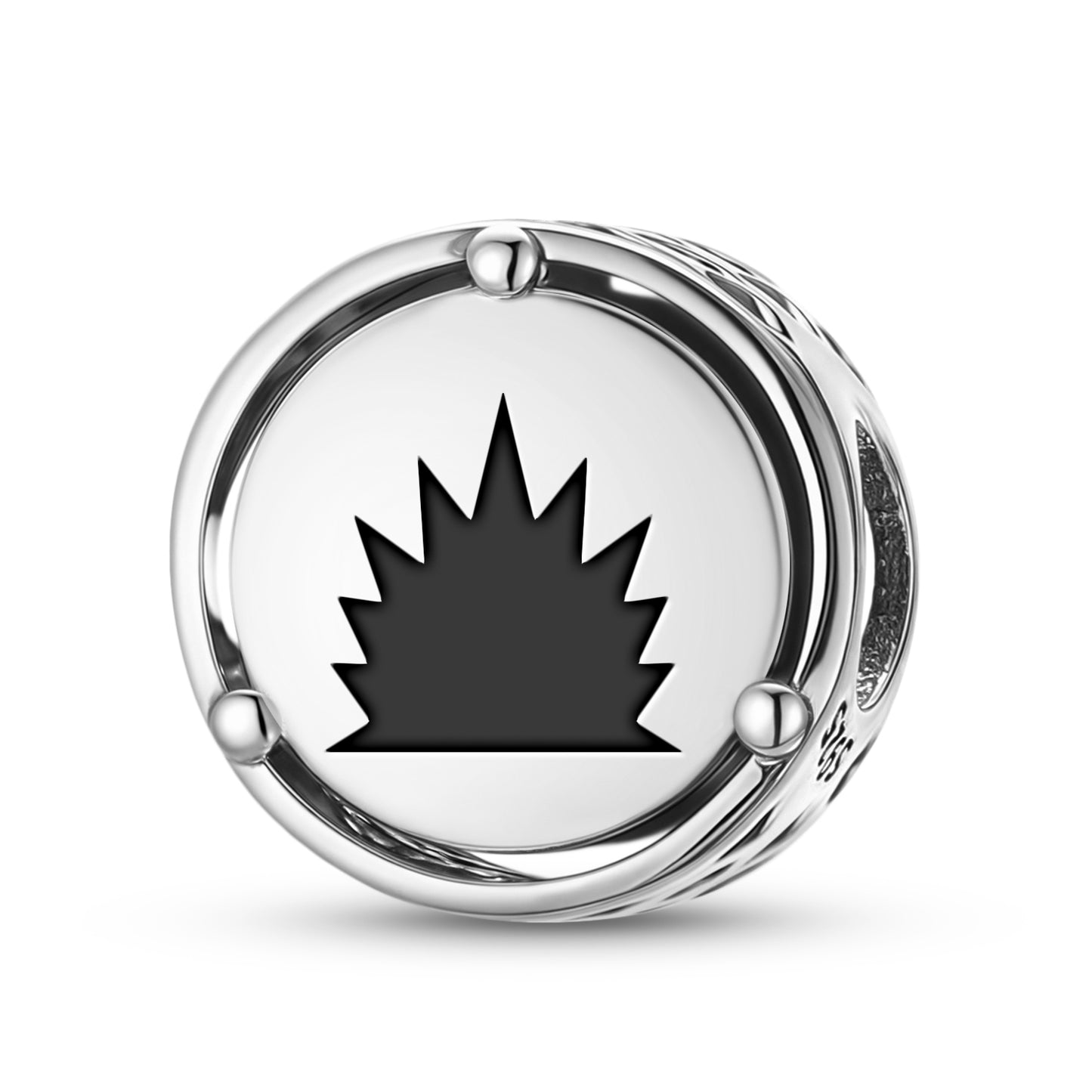 Adinkra Owia A Repue Charm – 925 Sterling Silver