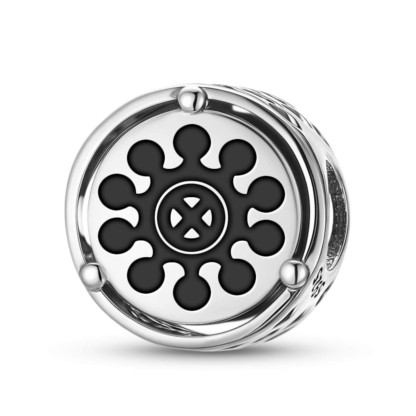 Adinkra Ohene Aniwa Dangle Charm – 925 Sterling Silver