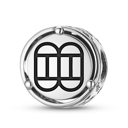 Adinkra Nnampo Pa Baanu Charm – 925 Sterling Silver
