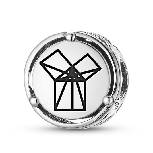 Freemasonry 47th Proposition Of Euclid Charm – 925 Sterling Silver