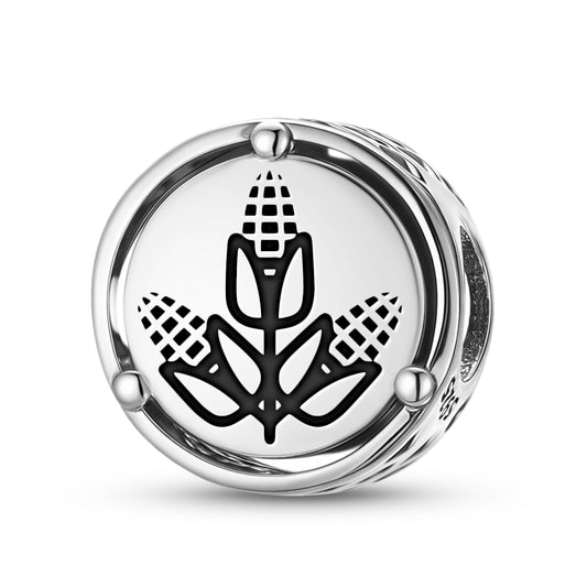 Freemasonry Sheaf Of Corn Charm – 925 Sterling Silver