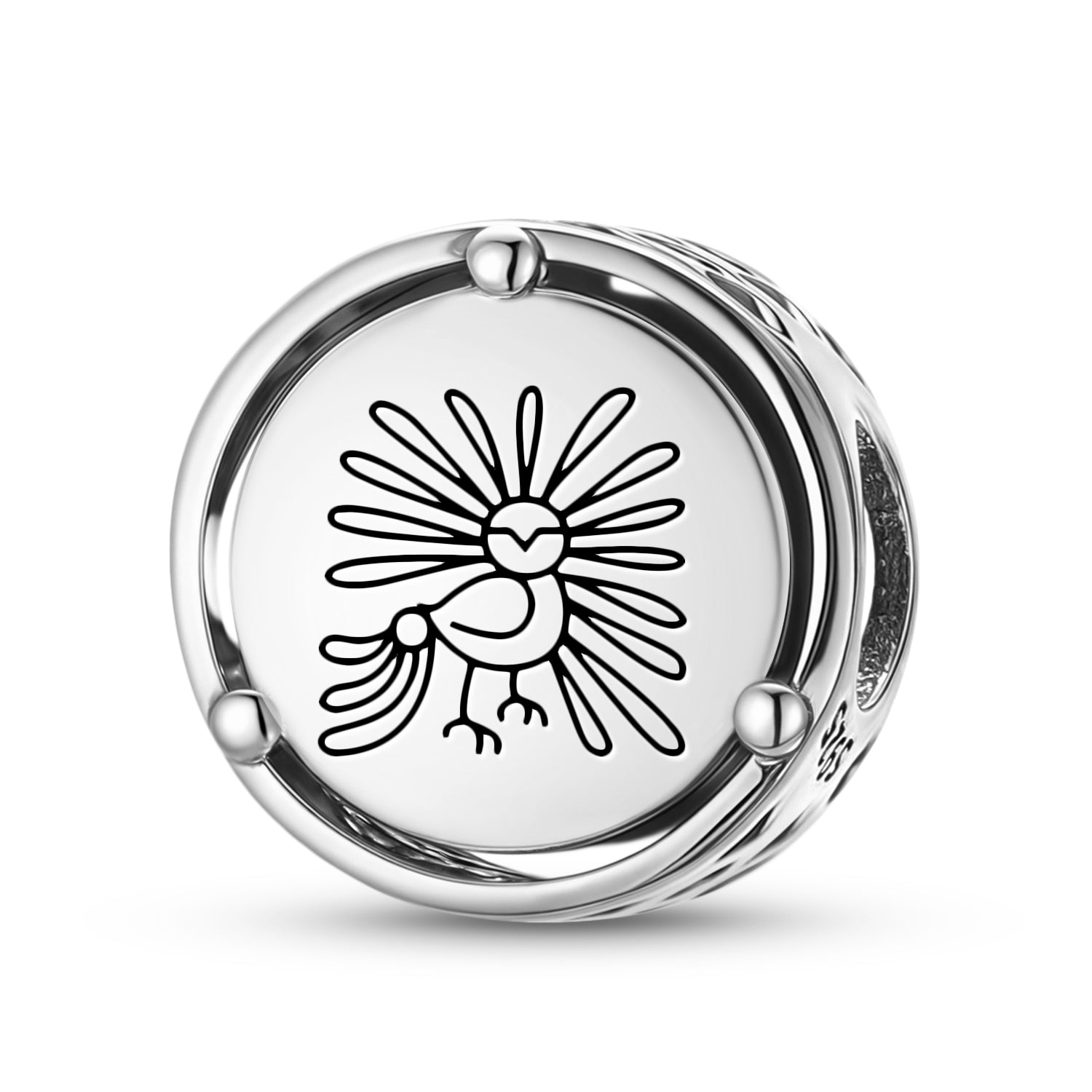 Inuit Enchanted Owl Dangle Charm – 925 Sterling Silver