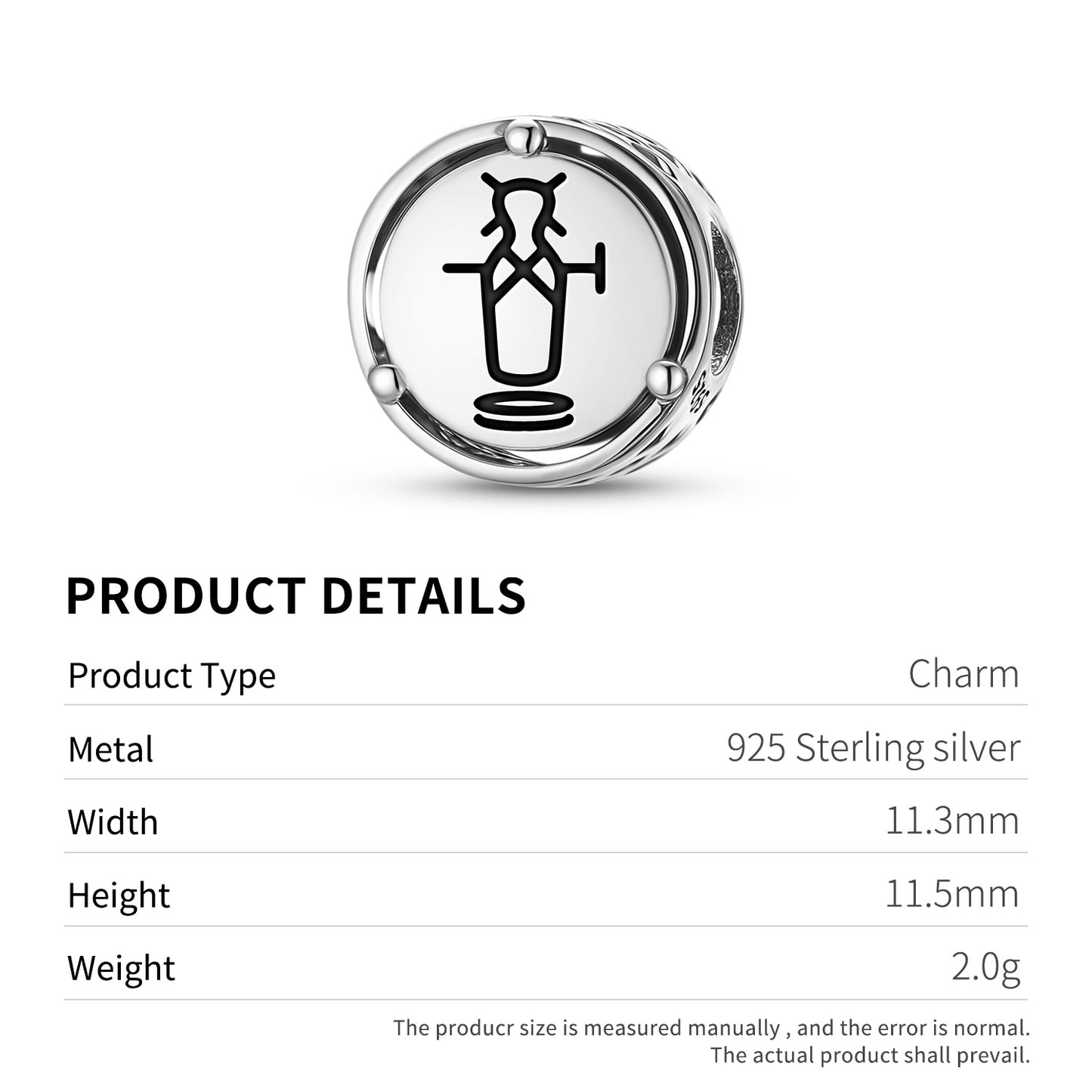 Sami Kied Kie Jubmel Charm – 925 Sterling Silver – view 3