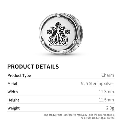Sumerian Ereshkigal Charm – 925 Sterling Silver – view 3