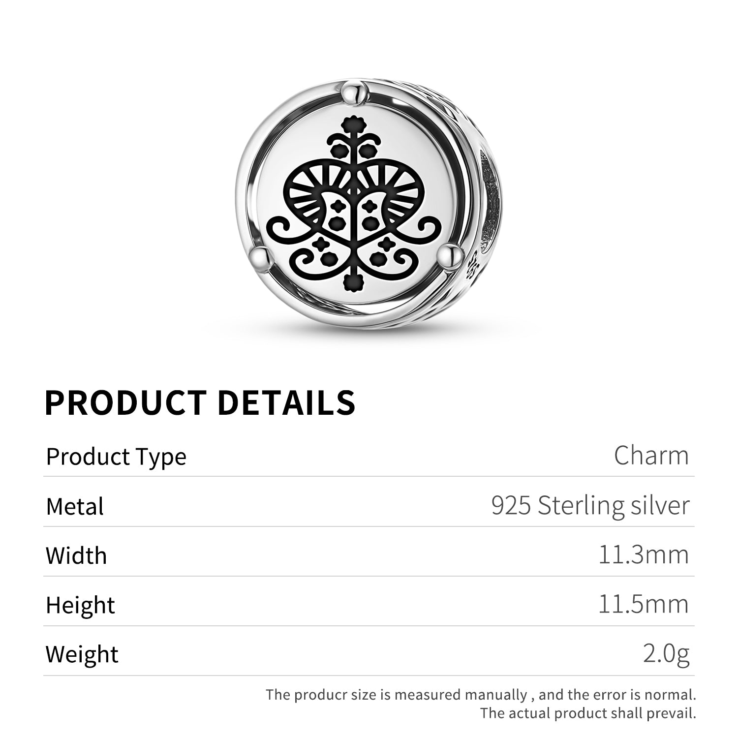Central America Erzulie Charm – 925 Sterling Silver – view 3