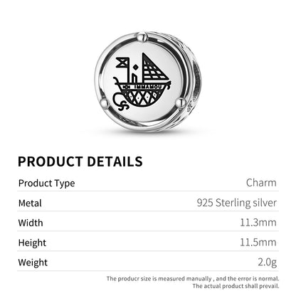 Agwe Symbol Charm – 925 Sterling Silver – view 3