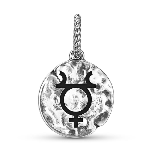 Greek Mythology Pan Symbol Dangle Charm – 925 Sterling Silver