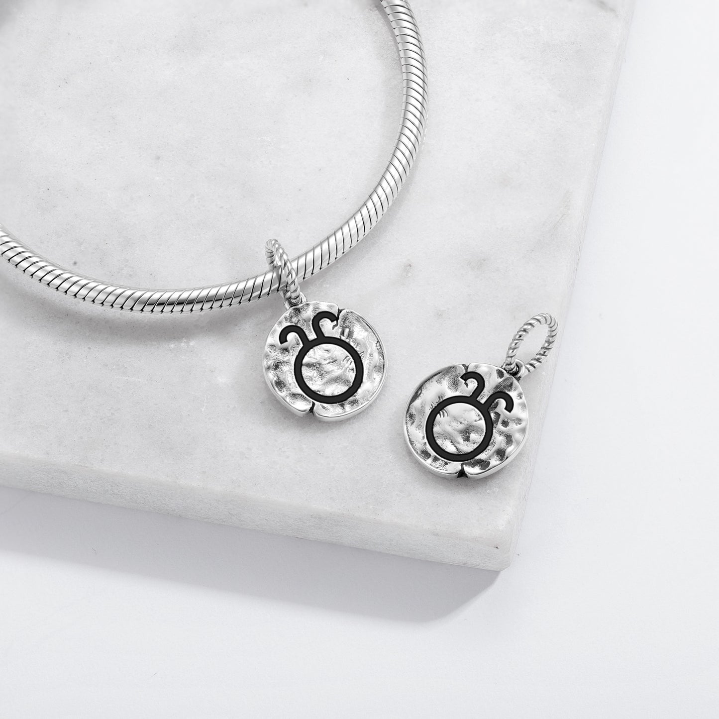 Celtic Ēostre Symbol Dangle Charm – 925 Sterling Silver – view 2