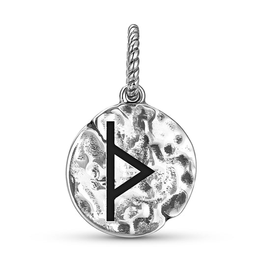 Norse Runes Thurisaz Dangle Charm – 925 Sterling Silver